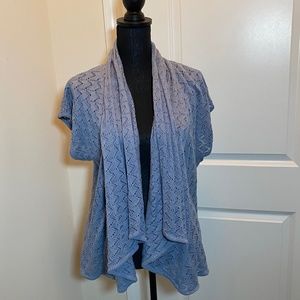 NWOT Catherine Malandrino Favorites Open Front Cascade Cardigan